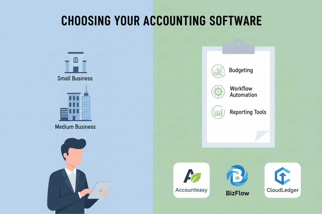 how to choose accounting software based on business size