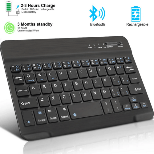 Portable mini wireless keyboard Russian English layout