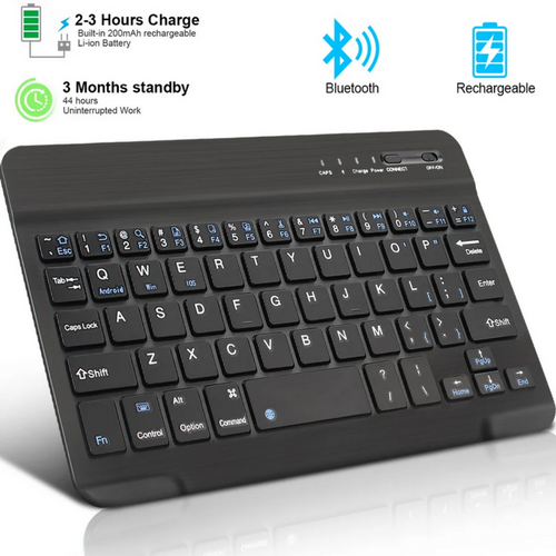 Portable mini wireless keyboard Russian English layout