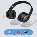 P47 wireless Bluetooth over-ear headphones with microphone and stereo sound for gaming, calls and PC use